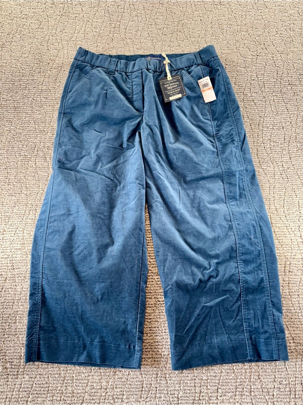 NEW Democracy Ab-Leisure  Women’s Size 2X Blue Skyrise Pull-On Wide Leg Pants